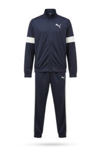 Blue Tracksuit With White Stripe